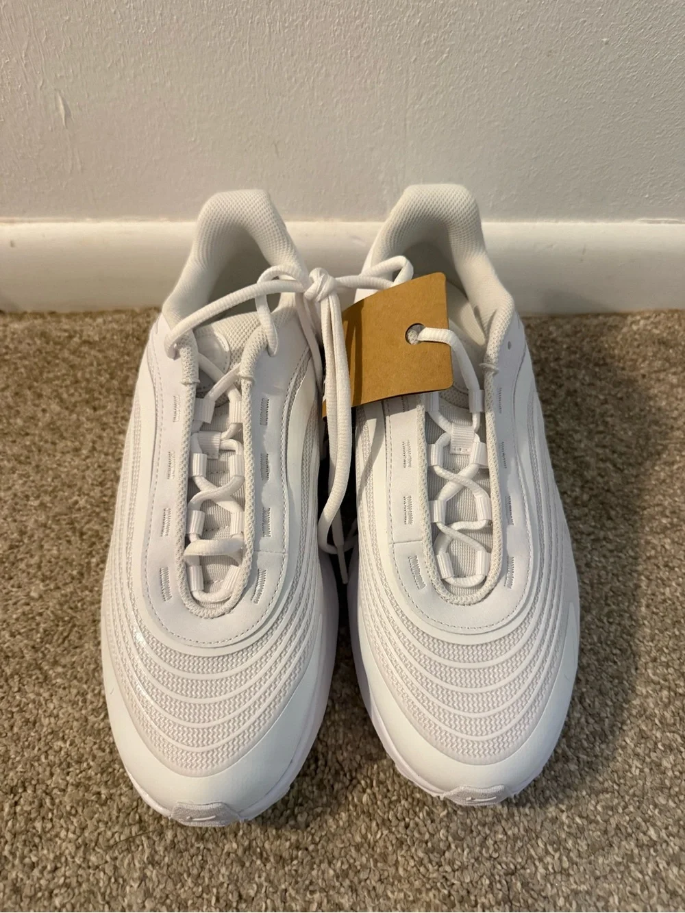 Women's Airmax Fire All-White Athletic Sneakers